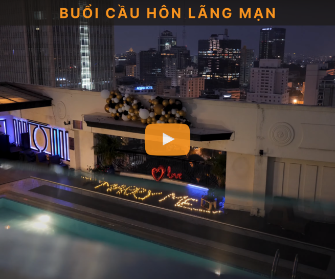 Buổi cầu hôn bạn gái lãng mạn tại Rnaissance Hotel Saigon