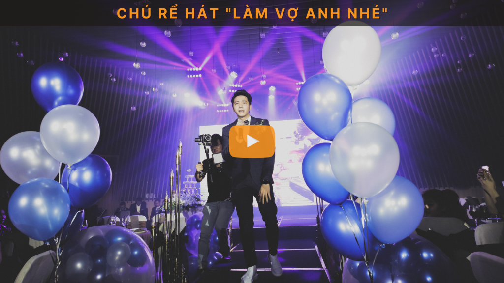 Chú rể hát “Làm vợ anh nhé” trong lễ cưới